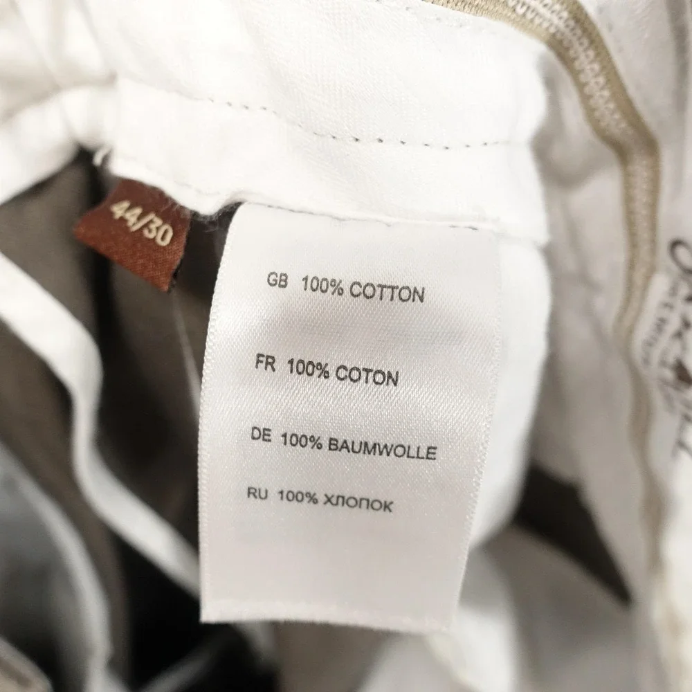 Oak Hill Chino Pants Mens 44x30 Big & Tall Relaxed Fit Pleated